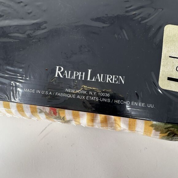 Vintage 90s RALPH LAUREN Sofia Floral Flat Sheet Queen 200Thread   NEW!!! 1993 - Picture 4 of 4